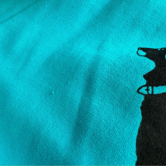 The Black Dog Ladies Classic Full Zip Hoodie - Blue - Picture 7 of 10